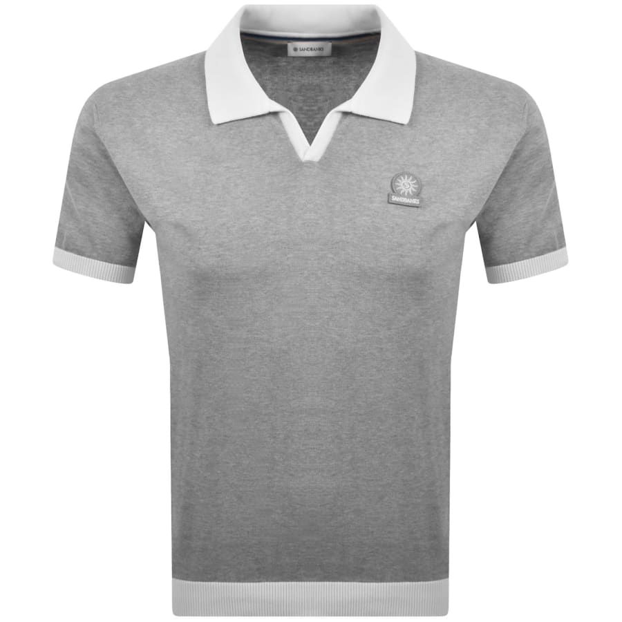 Image number 1 for Sandbanks Revere Collar Polo Grey