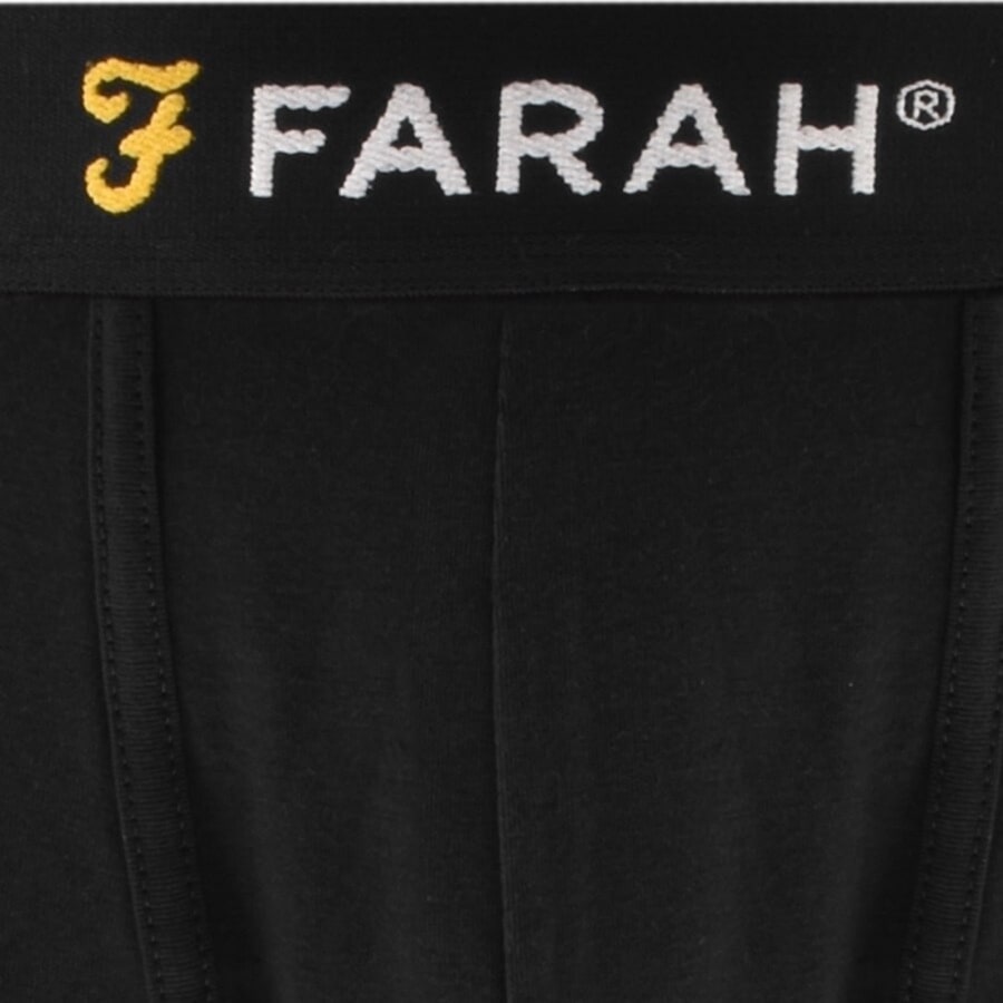 Image number 3 for Farah Saginaw 3 Pack Boxer Shorts Black