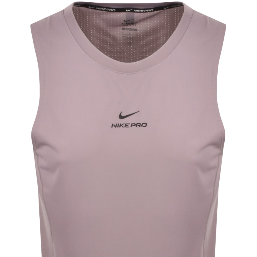 Image number 2 for Nike Pro Dri Fit Logo Vest Light Purple