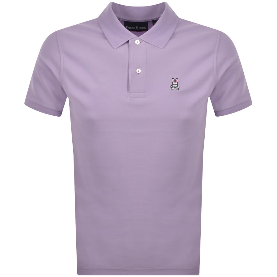 Image number 1 for Psycho Bunny Classic Polo T Shirt Purple