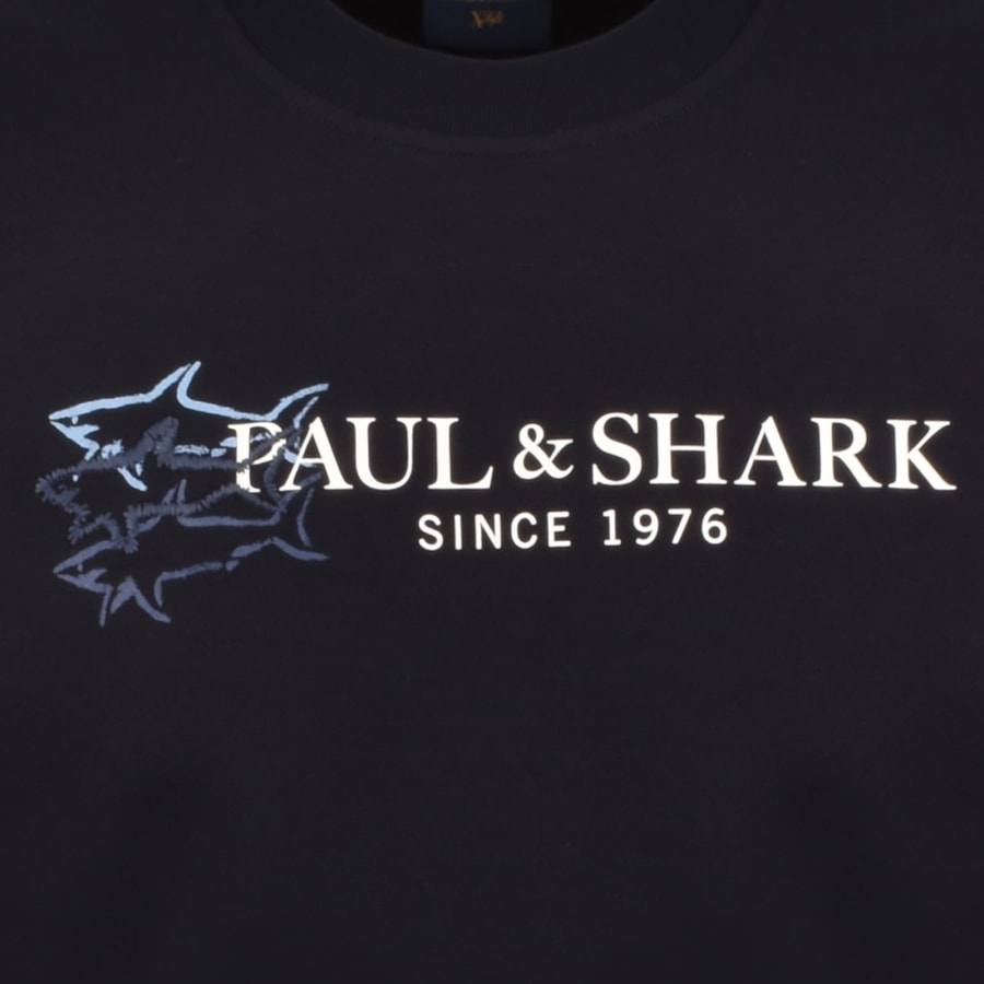 Image number 3 for Paul And Shark X-Soft Logo Sweatshirt Navy