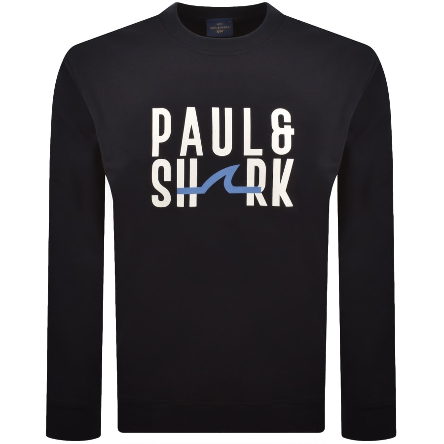 Image number 1 for Paul And Shark X-Soft Logo Sweatshirt Navy