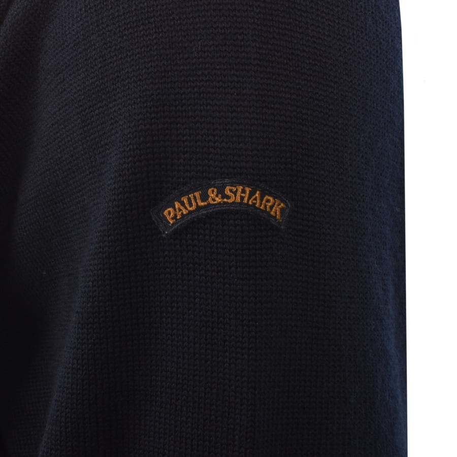 Image number 4 for Paul And Shark Typhoon Knit Jumper Navy