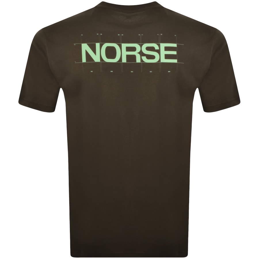 Image number 5 for Norse Projects X BST Print T Shirt Brown