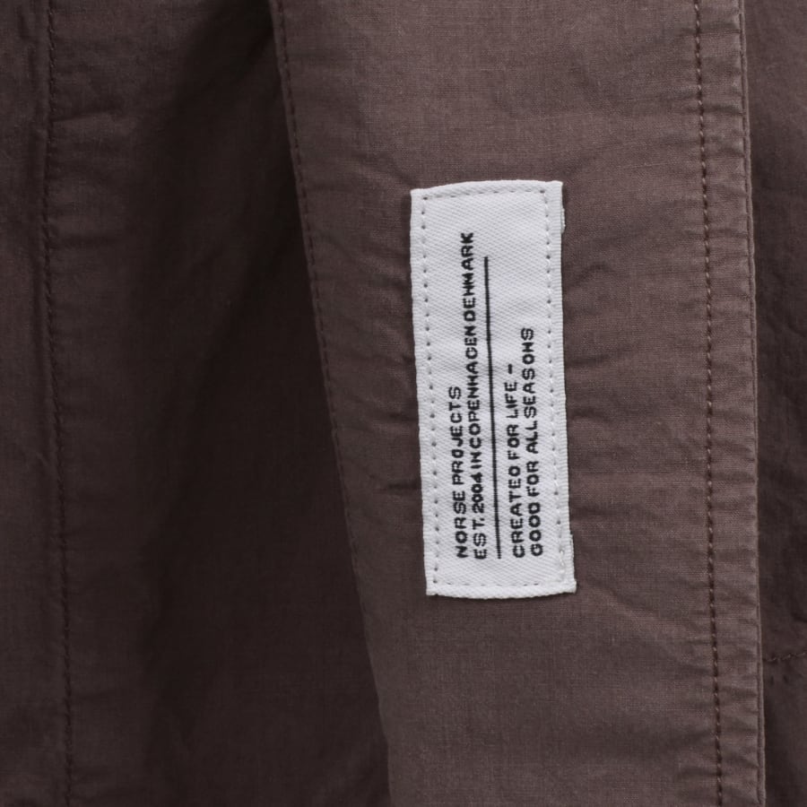 Image number 5 for Norse Projects Mols Tencel Shirt Brown