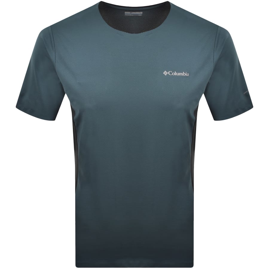 Image number 2 for Columbia Three Pitch T Shirt And Short Set Blue