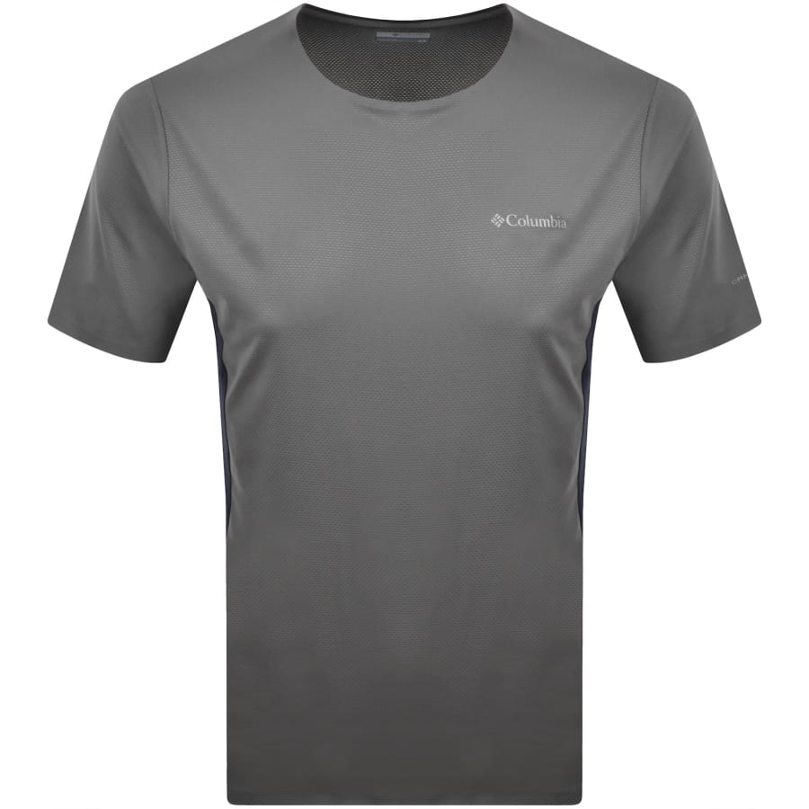 Image number 2 for Columbia Three Pitch T Shirt And Short Set Grey
