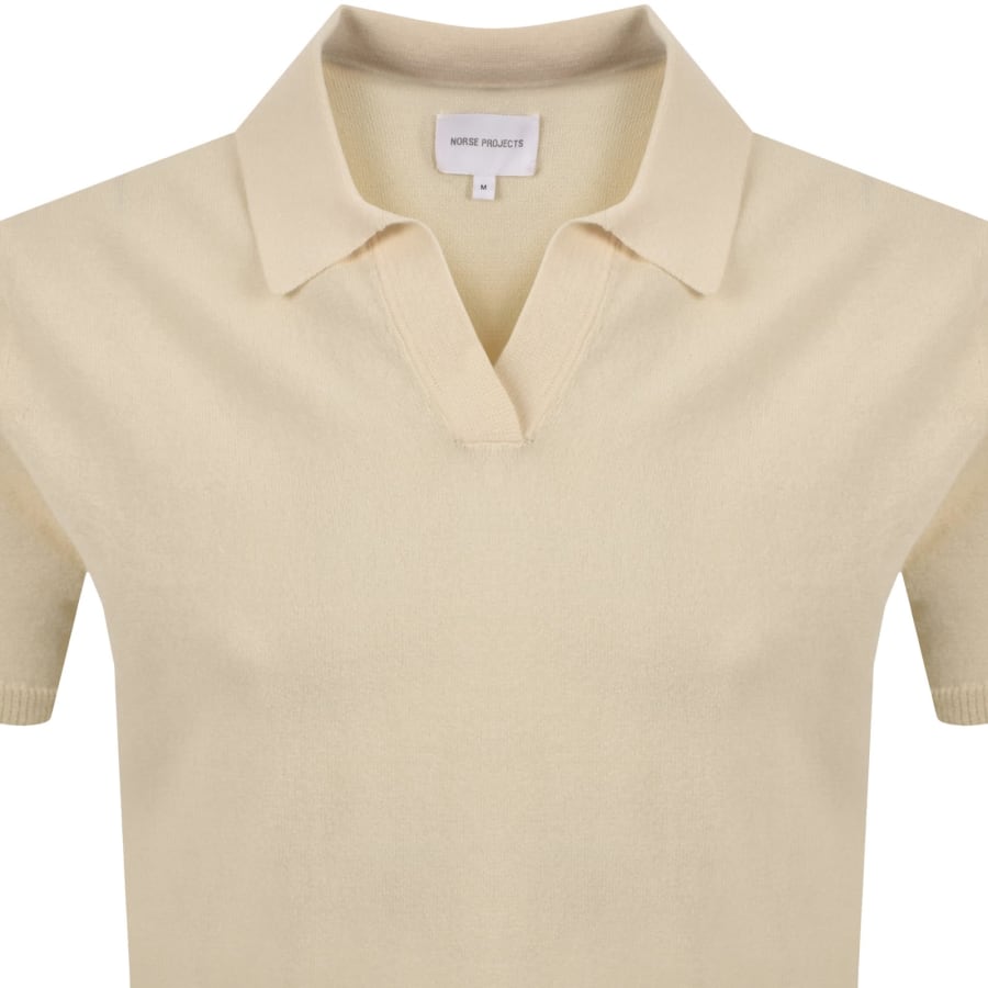 Image number 2 for Norse Projects Anholt Paper Polo Cream