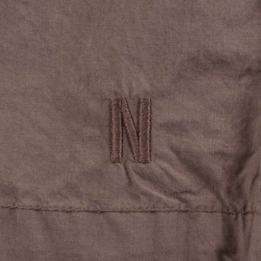 Image number 4 for Norse Projects Aurland Tencel Shorts Brown