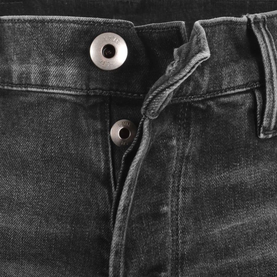 Image number 5 for G-Star 3301 Tapered Jeans Washed Black