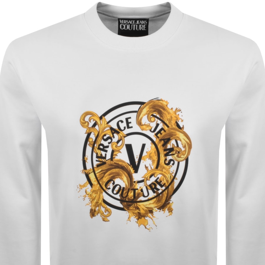 Image number 2 for Versace Jeans Couture Logo Sweatshirt White