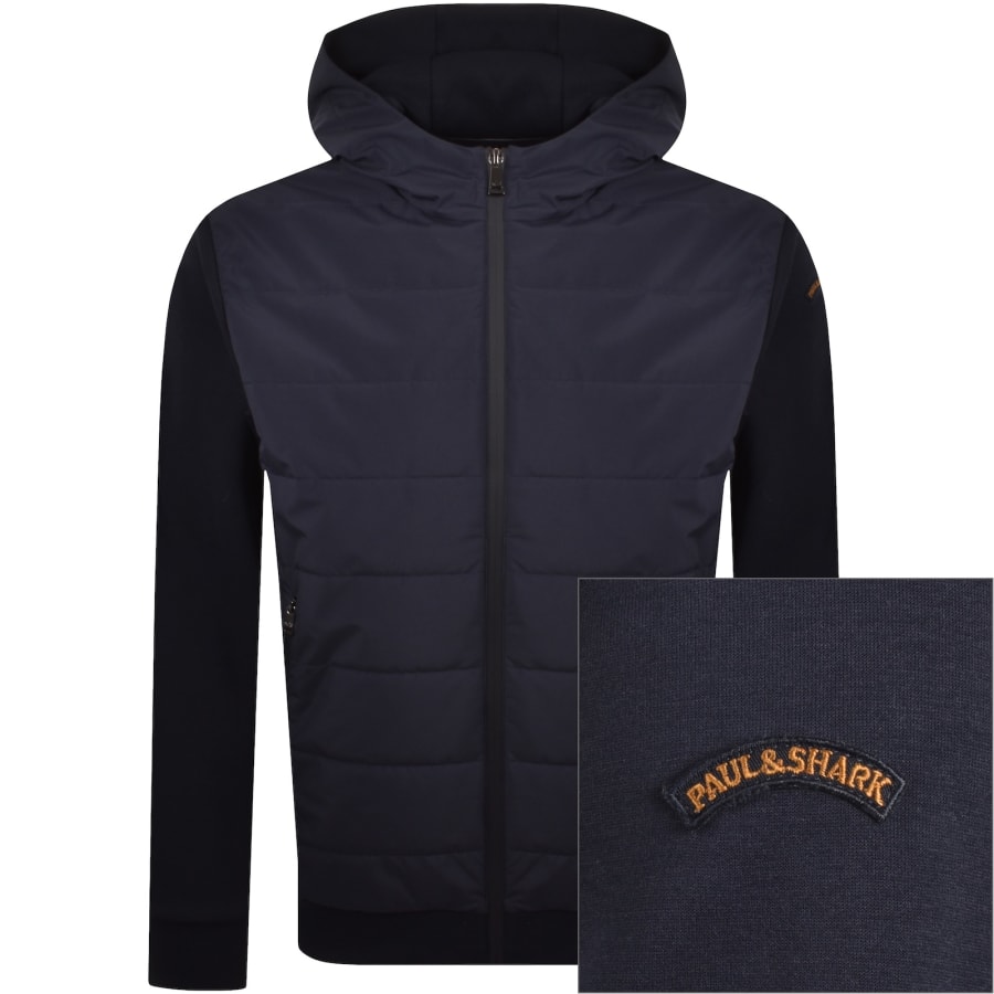 Image number 1 for Paul And Shark Active Fleece Sweatshirt Navy