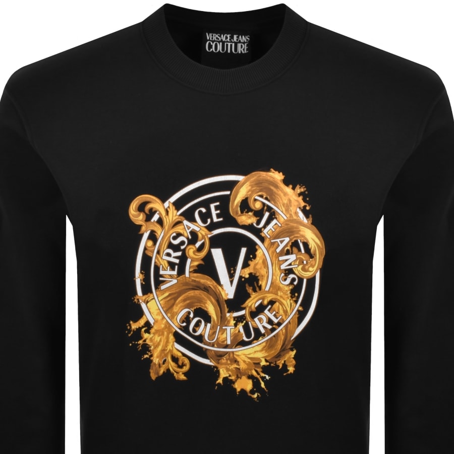 Image number 2 for Versace Jeans Couture Logo Sweatshirt Black