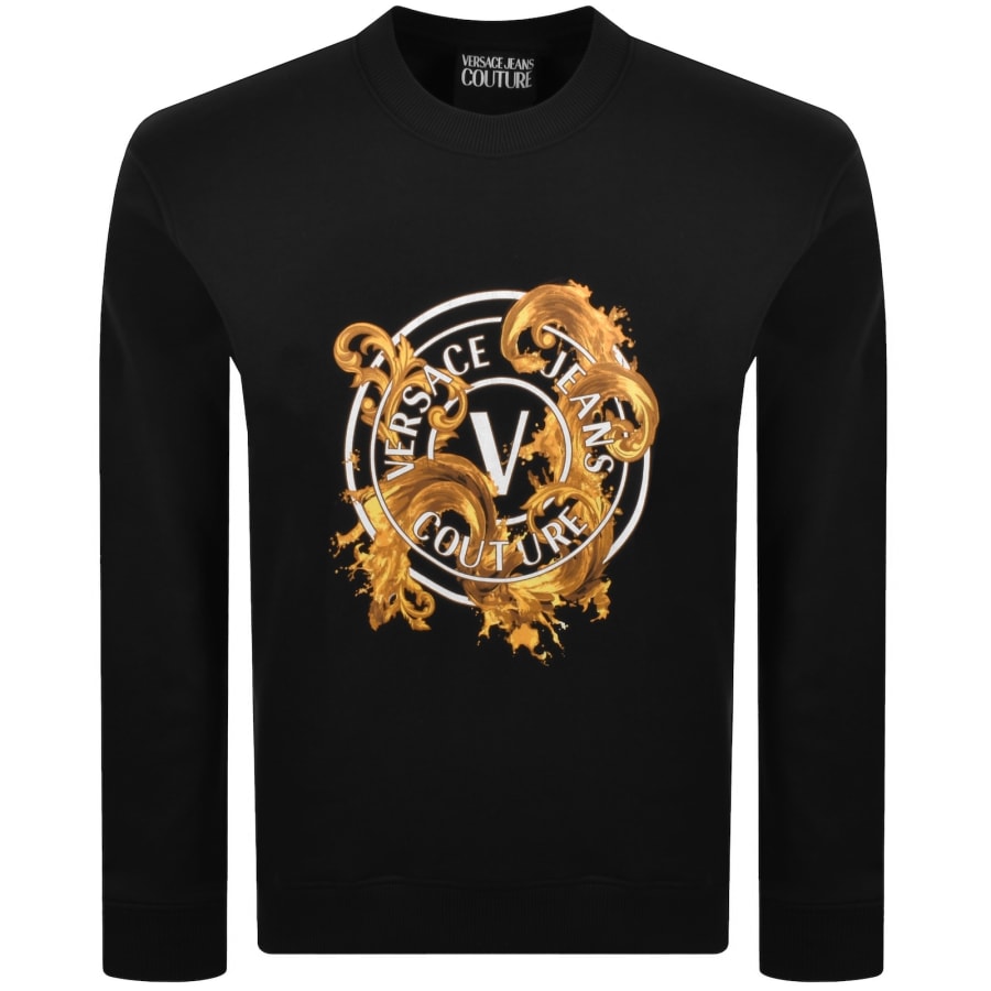 Image number 1 for Versace Jeans Couture Logo Sweatshirt Black