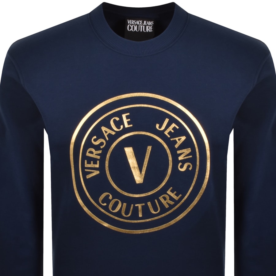 Image number 2 for Versace Jeans Couture Logo Sweatshirt Blue