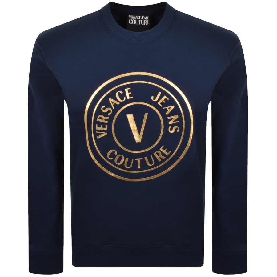 Image number 1 for Versace Jeans Couture Logo Sweatshirt Blue