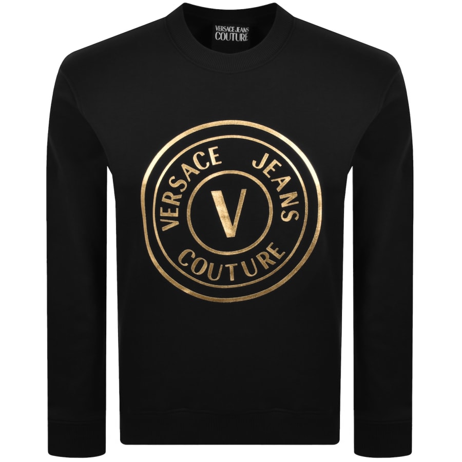 Image number 1 for Versace Jeans Couture Logo Sweatshirt Black