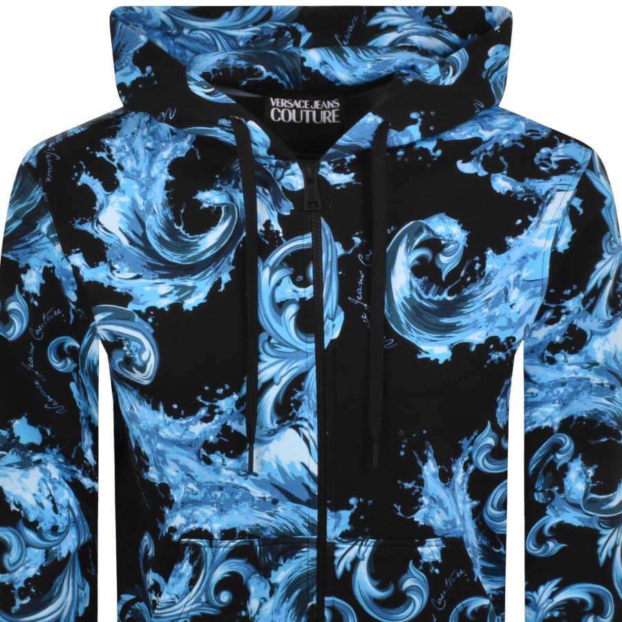 Image number 2 for Versace Jeans Couture Logo Hoodie Black