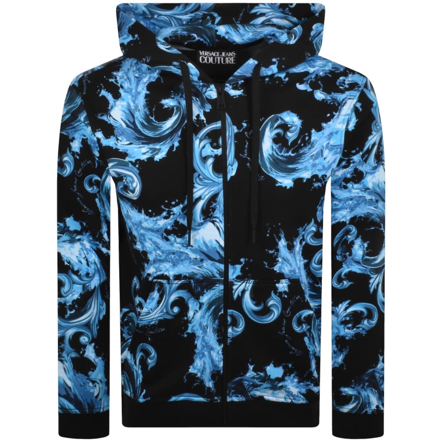 Image number 1 for Versace Jeans Couture Logo Hoodie Black