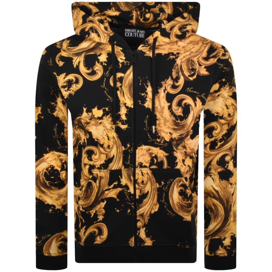 Image number 1 for Versace Jeans Couture Logo Hoodie Black
