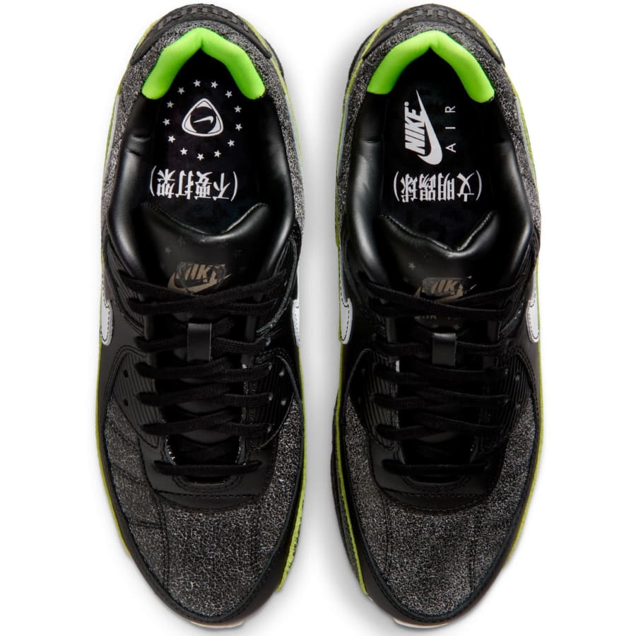 Image number 3 for Nike Air Max 90 Tiempo Trainers Black