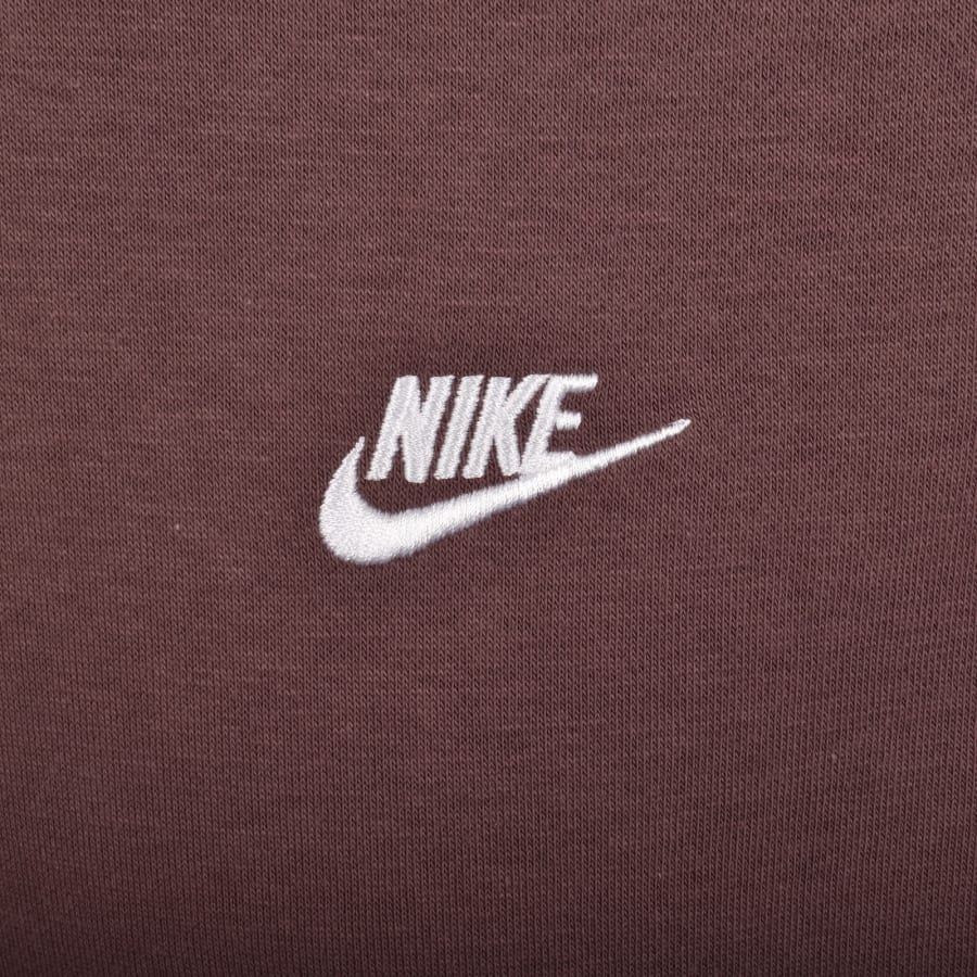 Image number 3 for Nike Club Hoodie Tattoo Brown