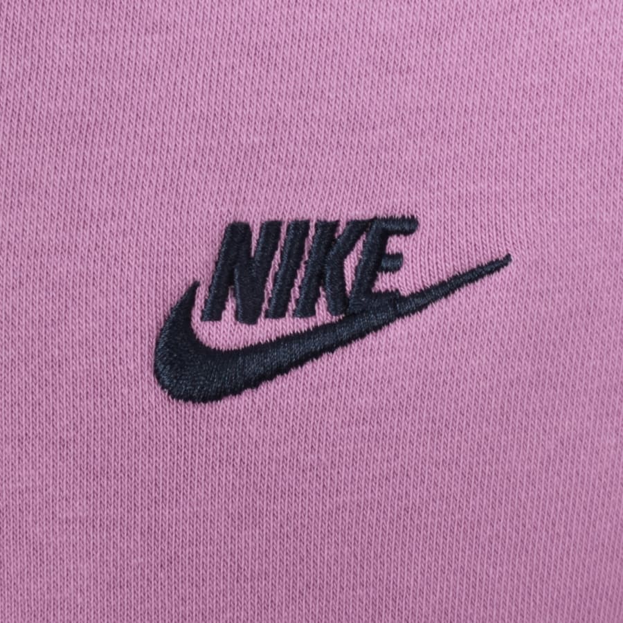 Image number 3 for Nike Club Hoodie Light Magenta Pink