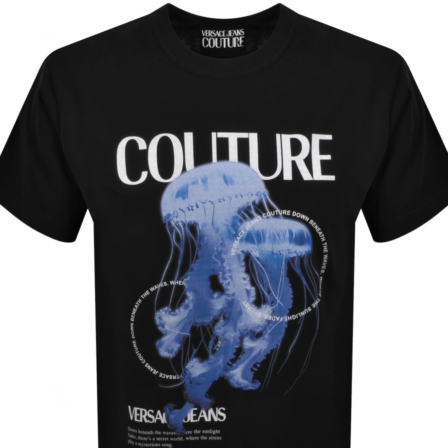 Image number 2 for Versace Jeans Couture Jellyfish T Shirt Black