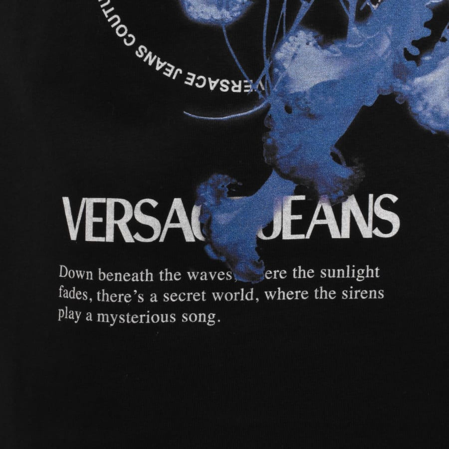 Image number 4 for Versace Jeans Couture Jellyfish T Shirt Black