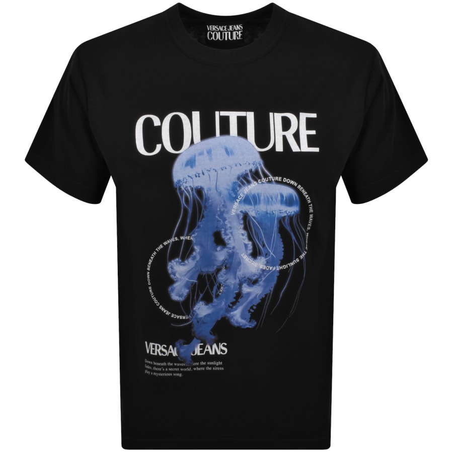 Image number 1 for Versace Jeans Couture Jellyfish T Shirt Black