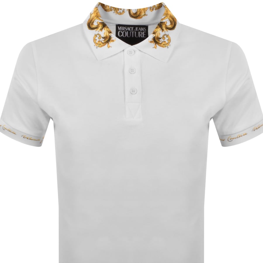 Image number 2 for Versace Jeans Couture Polo T Shirt White