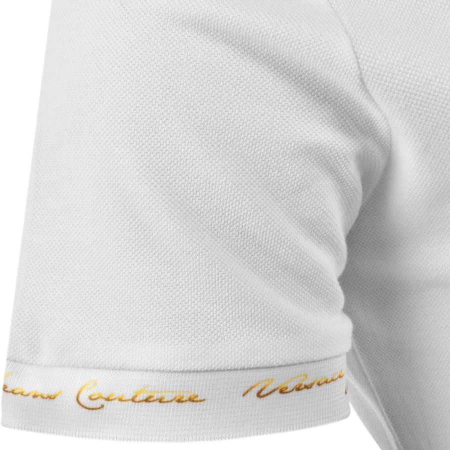 Image number 3 for Versace Jeans Couture Polo T Shirt White