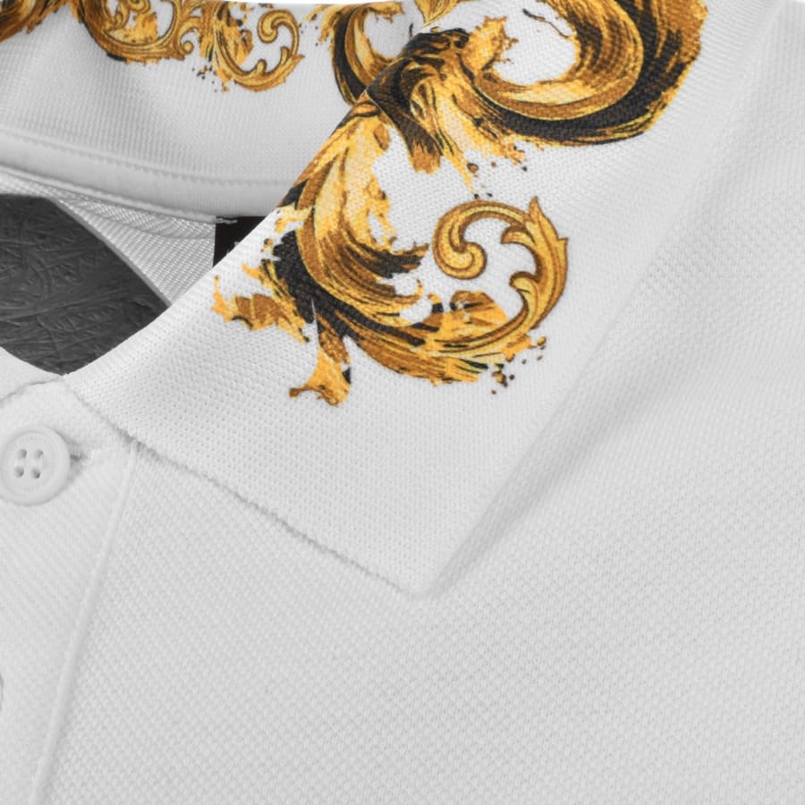 Image number 4 for Versace Jeans Couture Polo T Shirt White