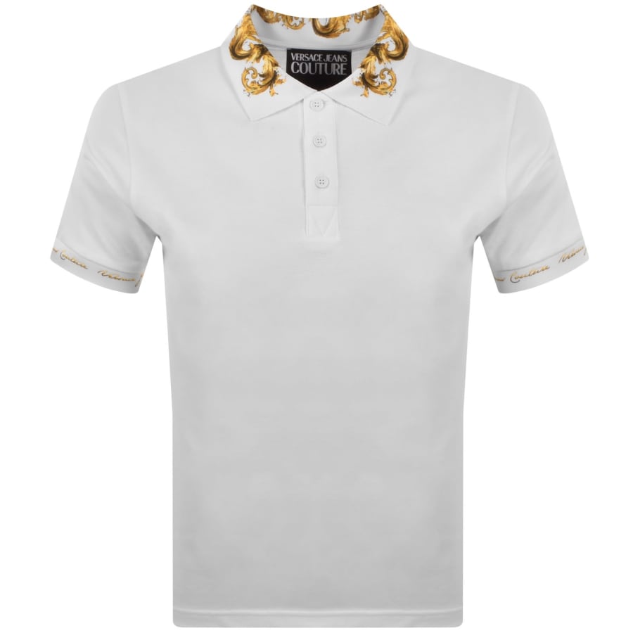 Image number 1 for Versace Jeans Couture Polo T Shirt White