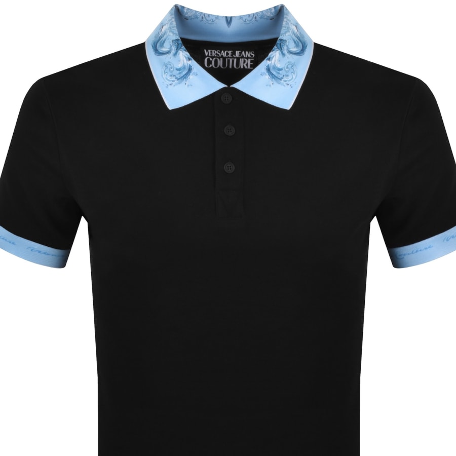 Image number 2 for Versace Jeans Couture Polo T Shirt Black
