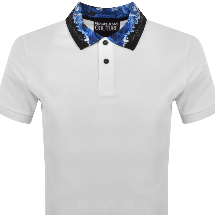 Image number 2 for Versace Jeans Couture Abyss Polo T Shirt White
