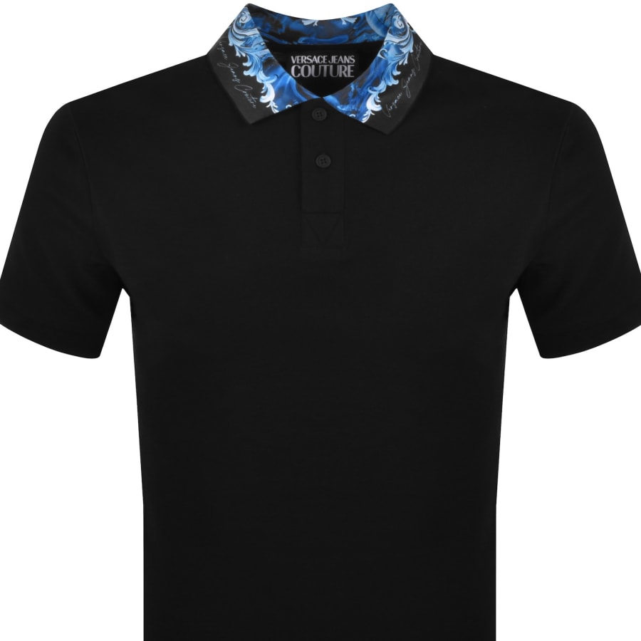 Image number 2 for Versace Jeans Couture Abyss Polo T Shirt Black