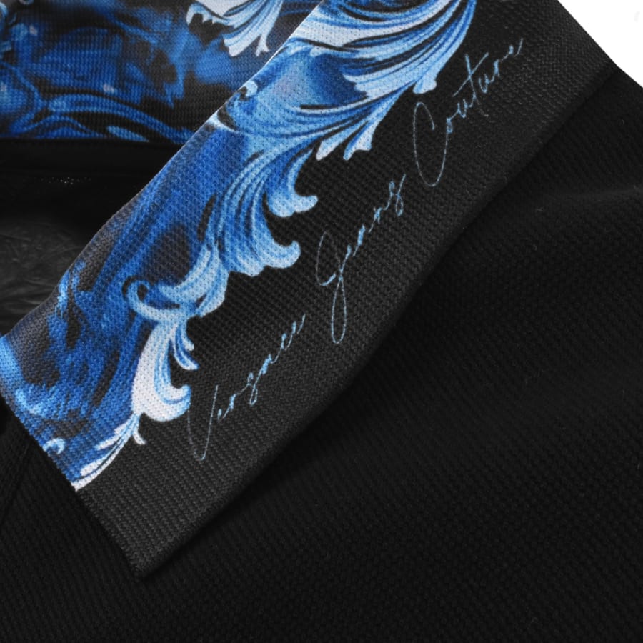 Image number 3 for Versace Jeans Couture Abyss Polo T Shirt Black