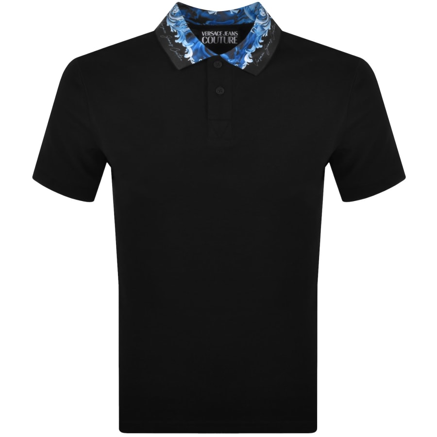 Image number 1 for Versace Jeans Couture Abyss Polo T Shirt Black