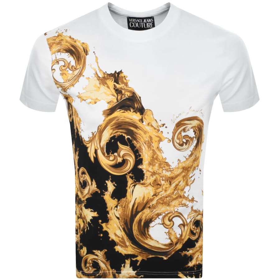 Image number 1 for Versace Jeans Couture Barocco T Shirt White