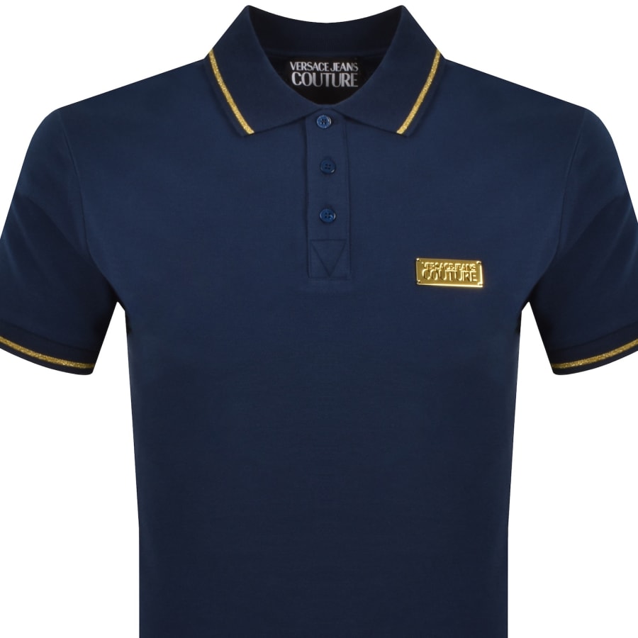 Image number 2 for Versace Jeans Couture Polo T Shirt Blue