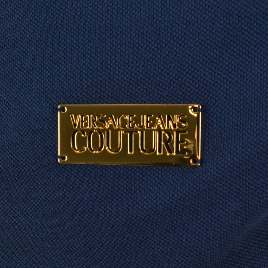 Image number 3 for Versace Jeans Couture Polo T Shirt Blue