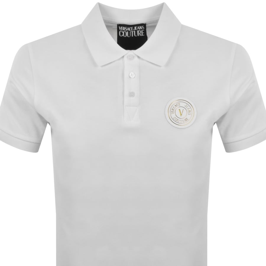 Image number 2 for Versace Jeans Couture Polo T Shirt White
