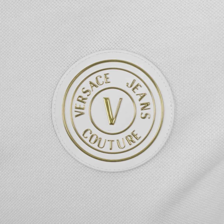 Image number 3 for Versace Jeans Couture Polo T Shirt White