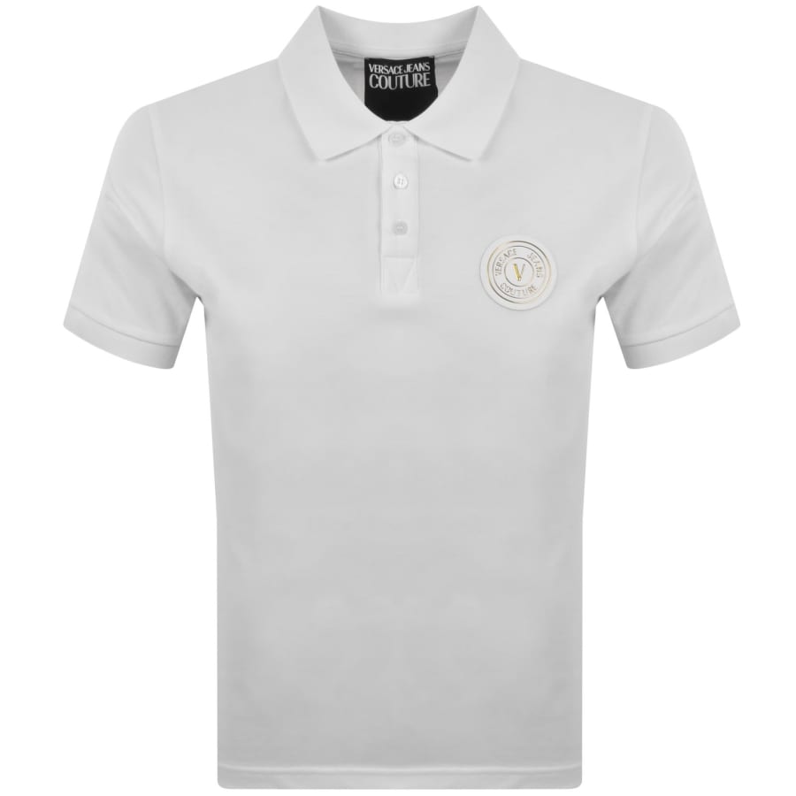 Image number 1 for Versace Jeans Couture Polo T Shirt White