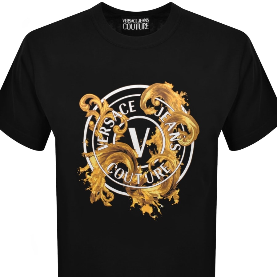 Image number 2 for Versace Jeans Couture V Emblem T Shirt Black