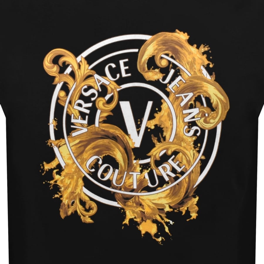 Image number 3 for Versace Jeans Couture V Emblem T Shirt Black
