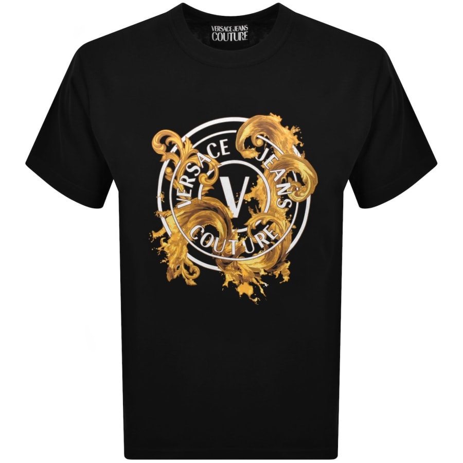 Image number 1 for Versace Jeans Couture V Emblem T Shirt Black