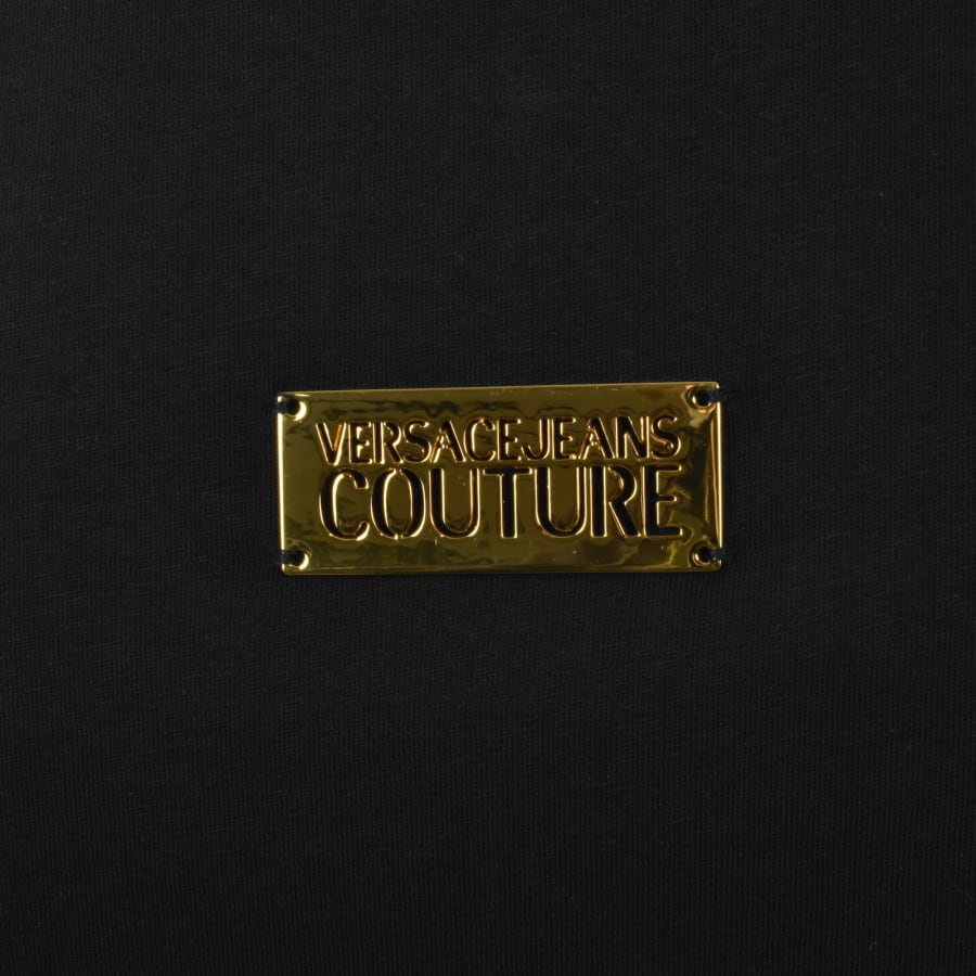 Image number 4 for Versace Jeans Couture Contrast Print T Shirt Black