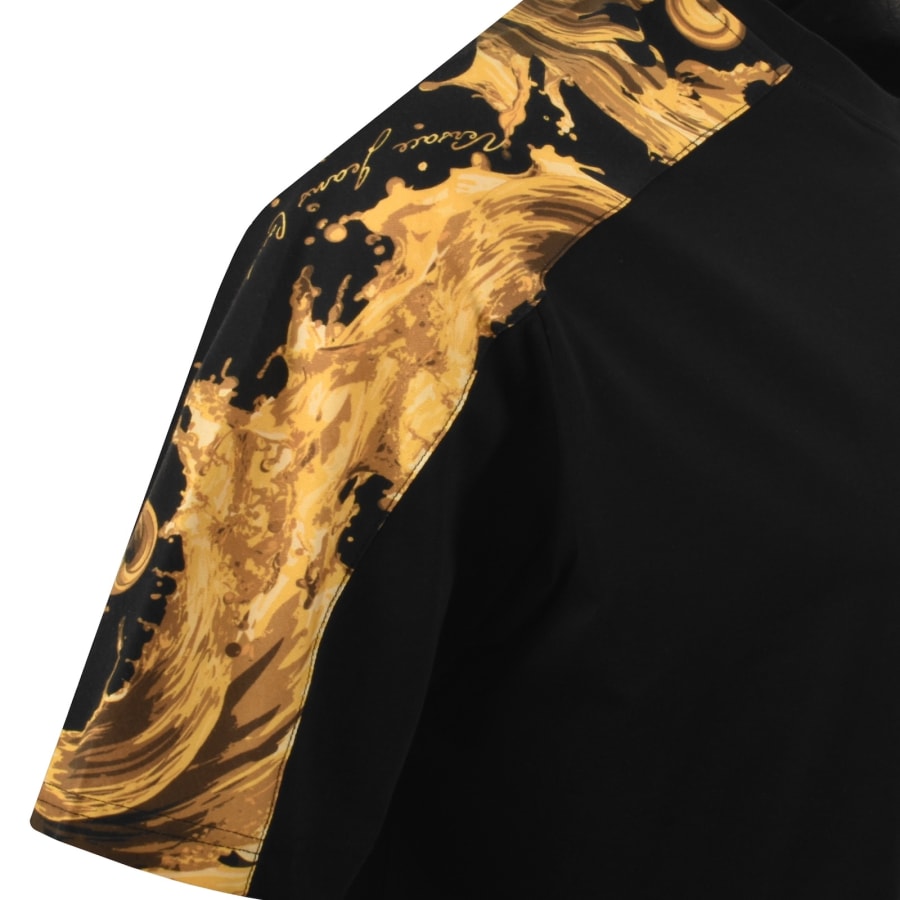 Image number 5 for Versace Jeans Couture Contrast Print T Shirt Black